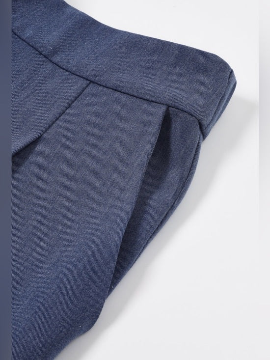 Azure Wide-Leg Trousers