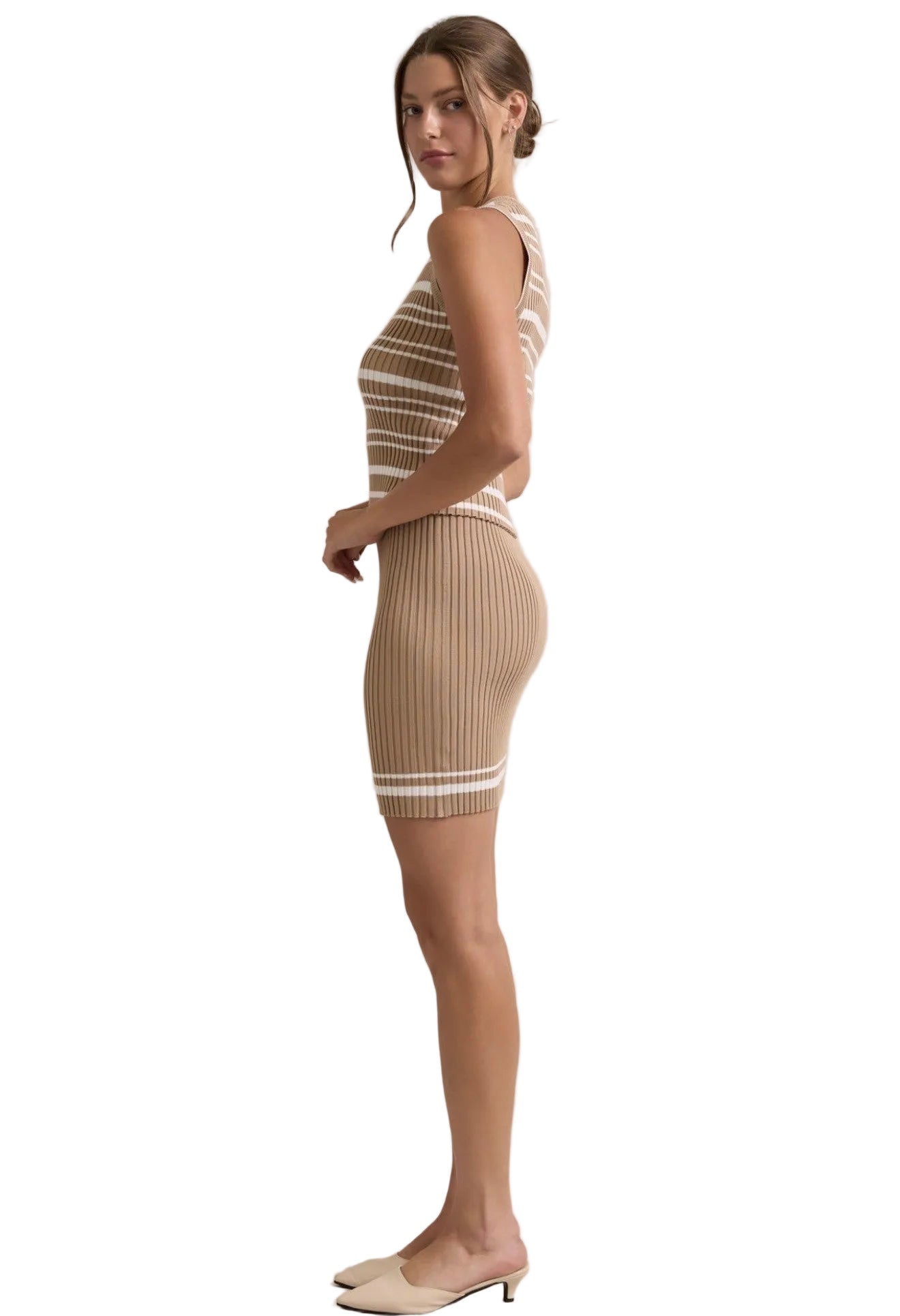 Ribbed Stripe Knit Co-ord Set