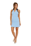 Blue Collar Halter Mini Dress