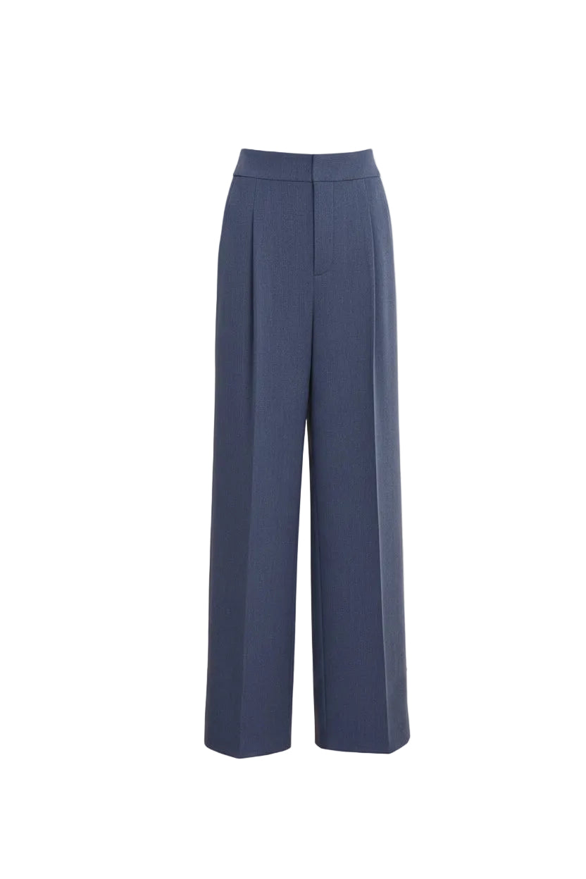 Azure Wide-Leg Trousers
