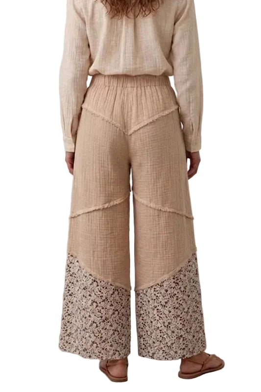 Cotton Gauze Palazzo Pants