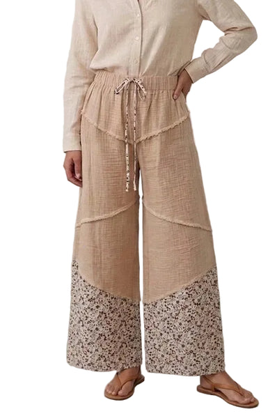 Cotton Gauze Palazzo Pants