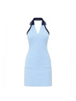 Blue Collar Halter Mini Dress