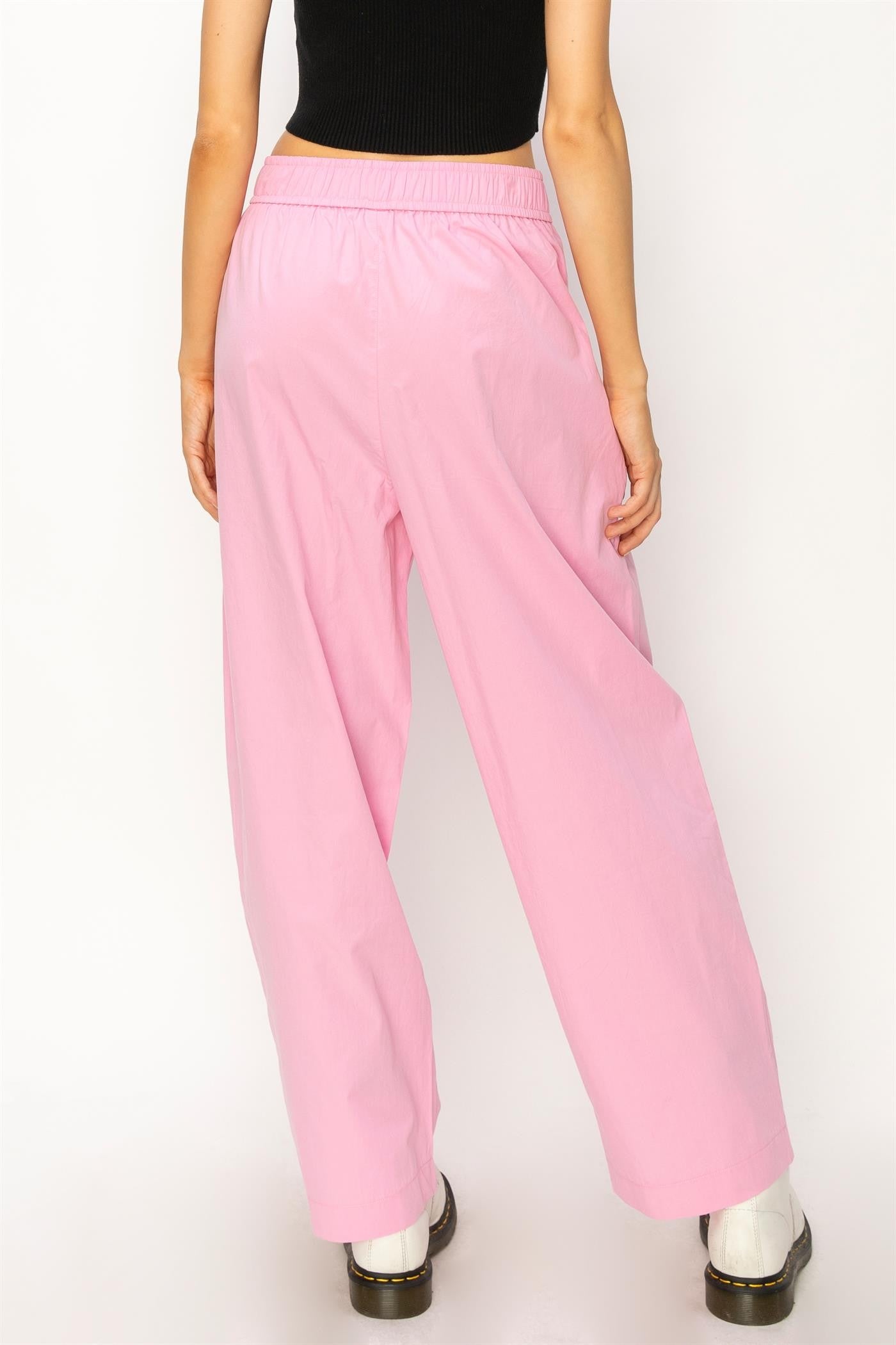 Wide Leg Poplin Pants (Copy)