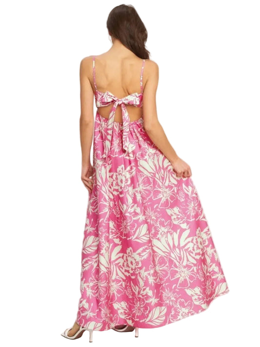 Summer Heat Floral Woven Maxi Dress
