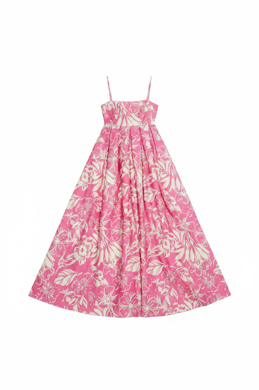 Summer Heat Floral Woven Maxi Dress